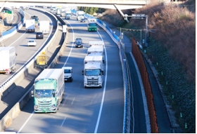 実験の様子(静岡県内)